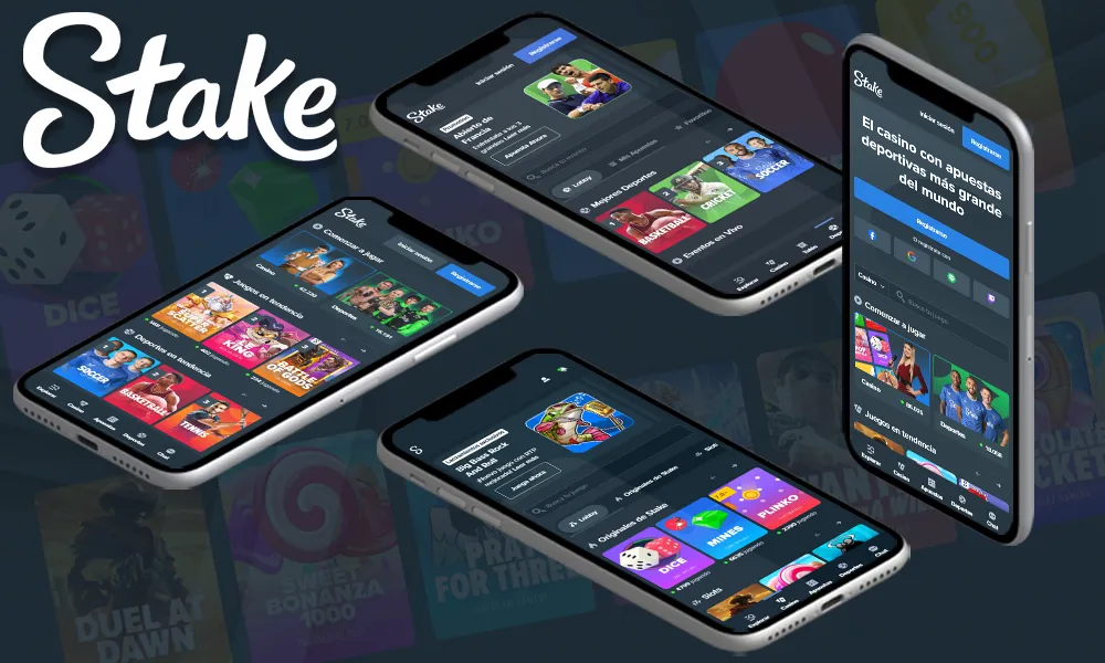 Aplicación móvil Stake